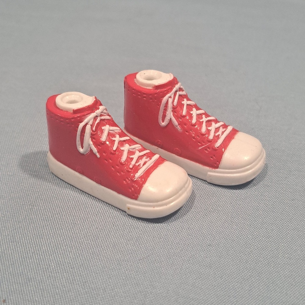 Bratz‎ Play Sportz Red Lace Up Snap On Sneakers Replacements Red White Doll
